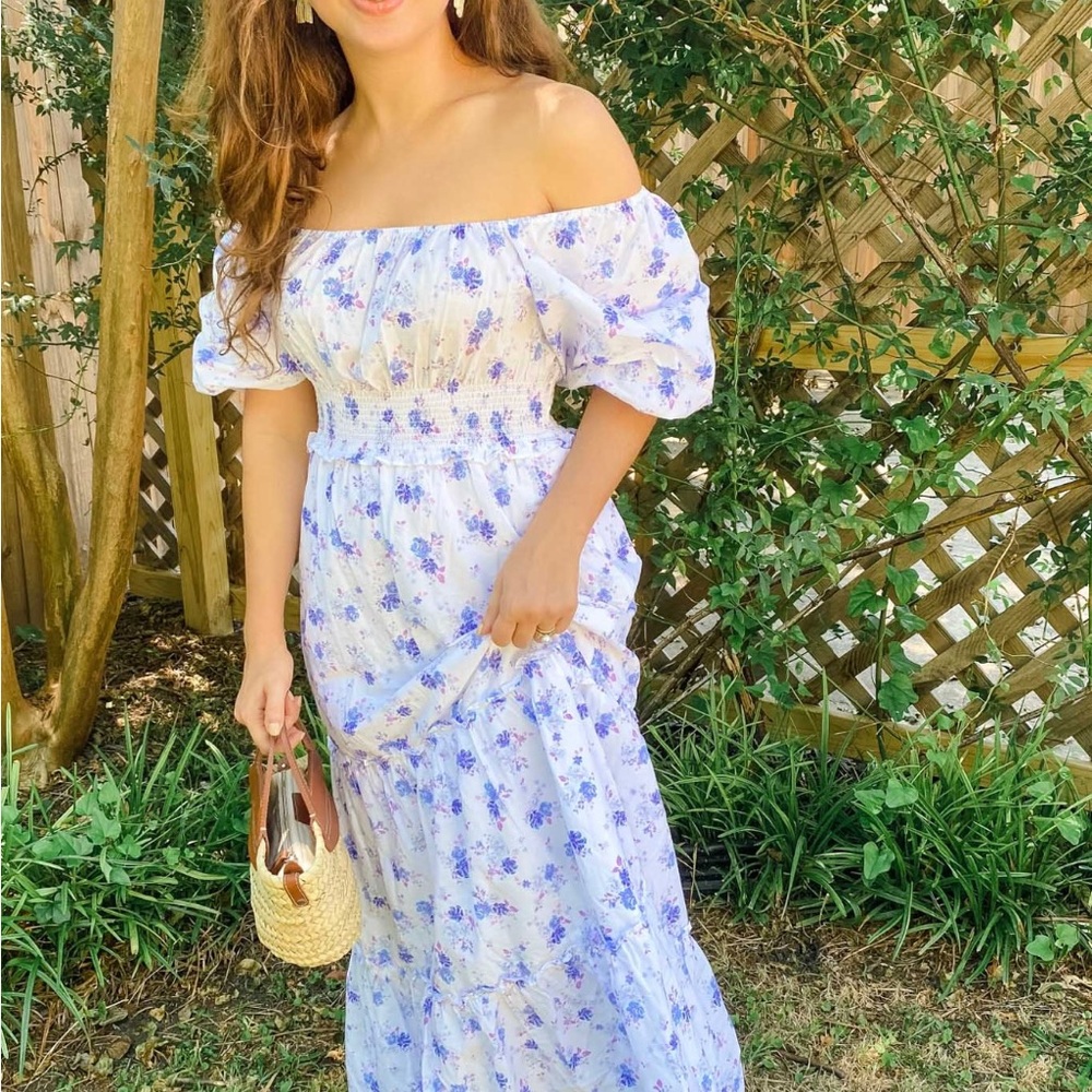 Loveshackfancy X Target Gemma Puff Sleeve Maxi Dr… - image 1